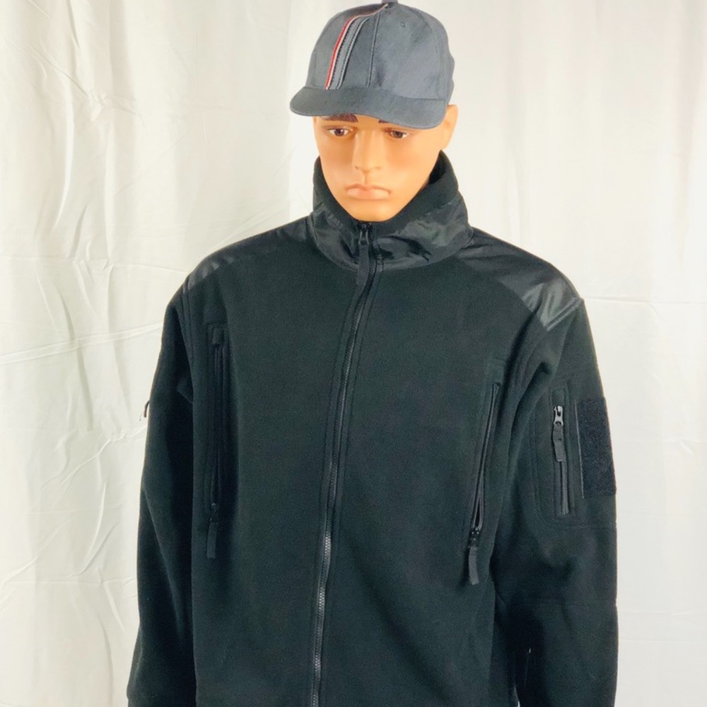 NWOT MILITARY STYLE MEN'S FLEECE JACKET SIZE L